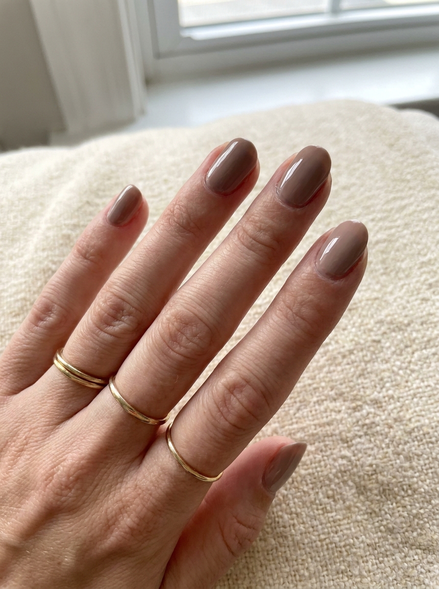 Dark Nude Nails als Dark Fall Nails Inspiration 2026